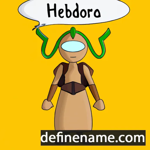 cartoon of the name Hierodora