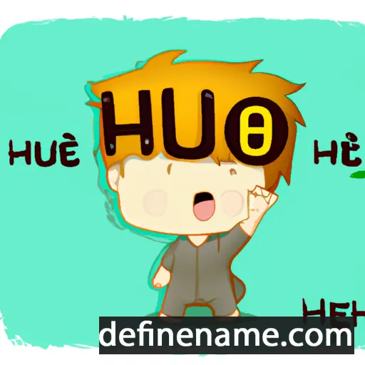 cartoon of the name Hieu