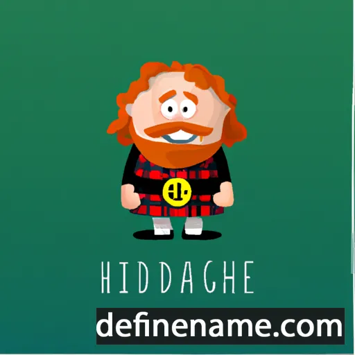 cartoon of the name Highlande