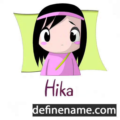 cartoon of the name Hika