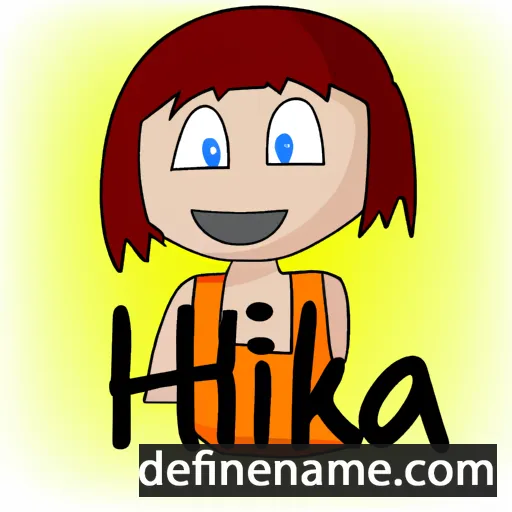 cartoon of the name Hika