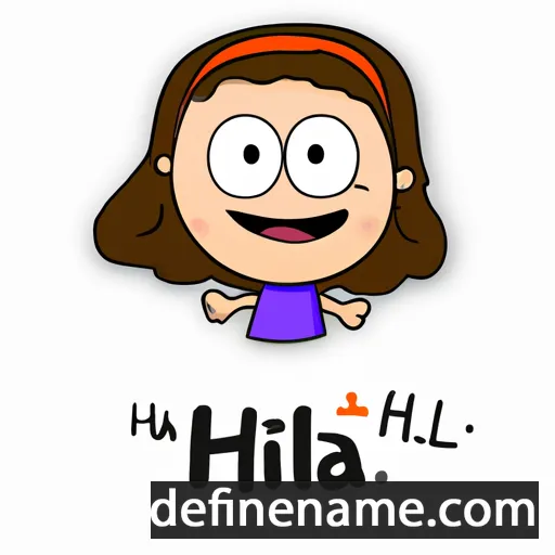 cartoon of the name Hila