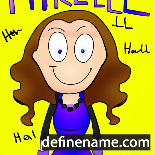 cartoon of the name Hilarie