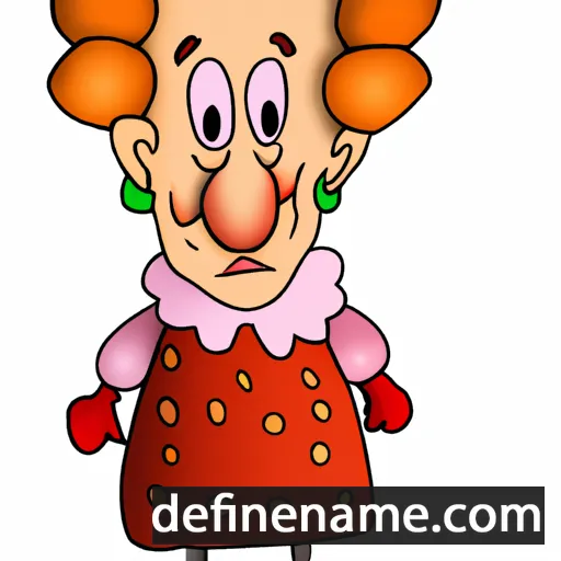 cartoon of the name Hildemara