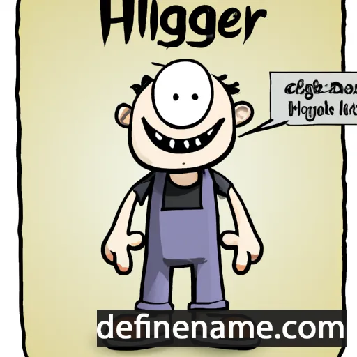 cartoon of the name Hilger