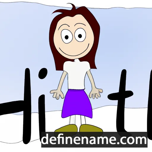 cartoon of the name Hilit