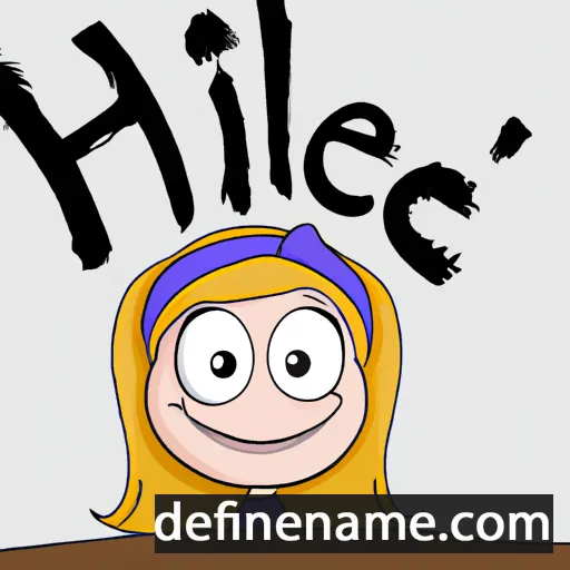 cartoon of the name Hilje