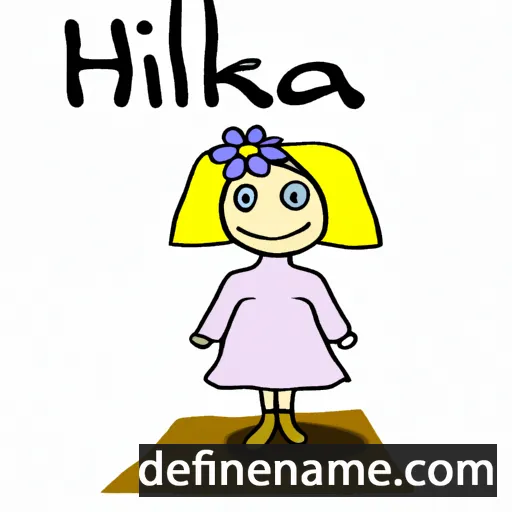 cartoon of the name Hilkka