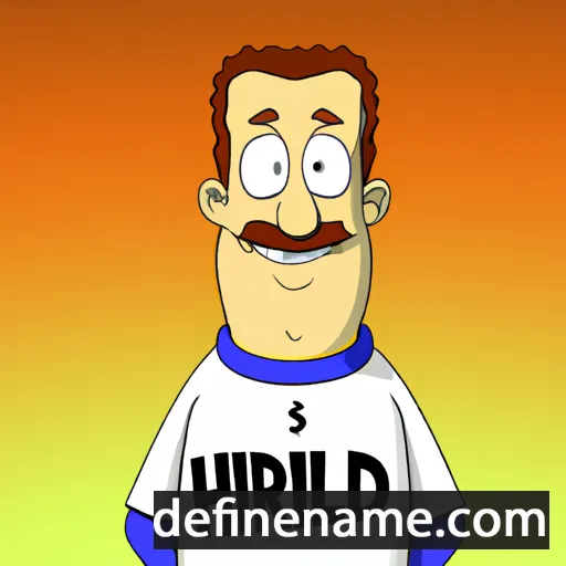 cartoon of the name Hillard