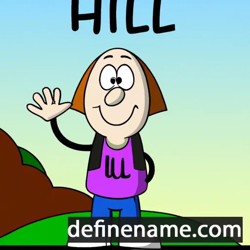 cartoon of the name Hilli