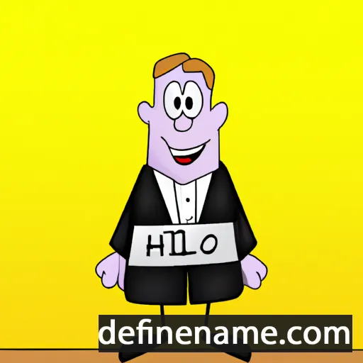 cartoon of the name Hilton