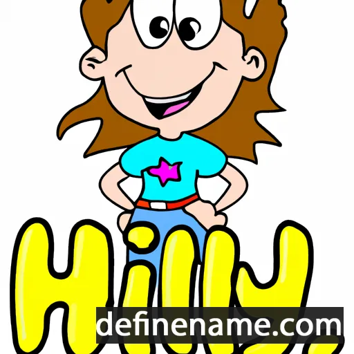 cartoon of the name Hily