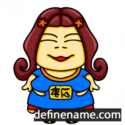 cartoon of the name Hina