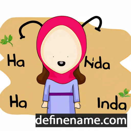 cartoon of the name Hinda