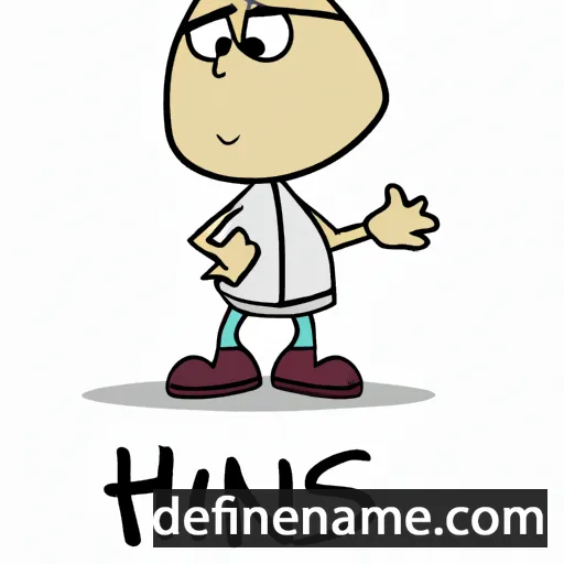 cartoon of the name Hins