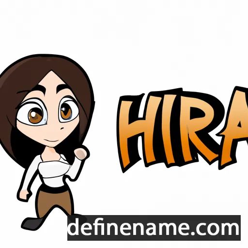 cartoon of the name Hira