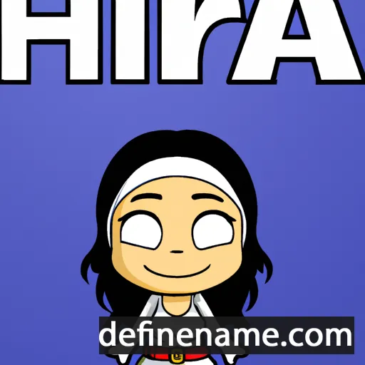 cartoon of the name Hira