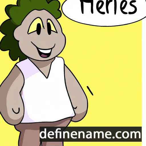 cartoon of the name Hirelis