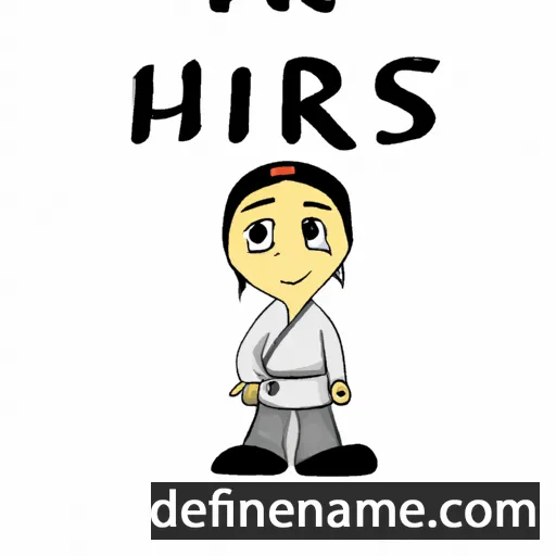 cartoon of the name Hirsi