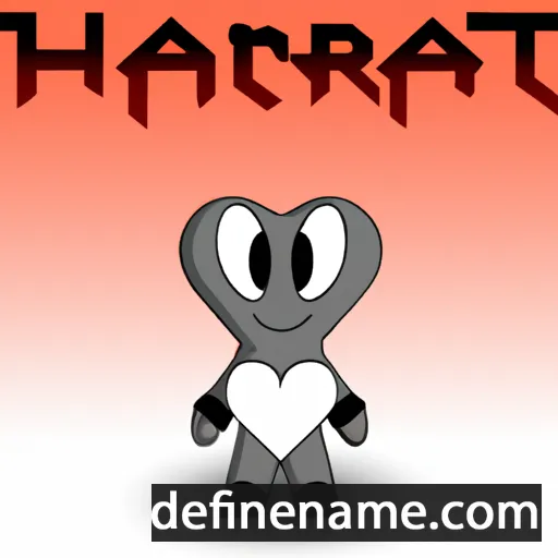 cartoon of the name Hjartan