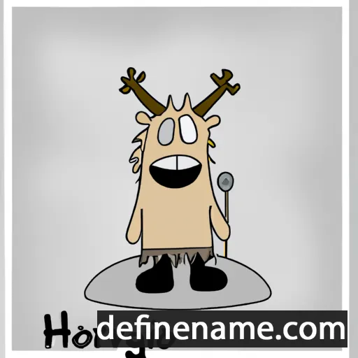 cartoon of the name Hjörný