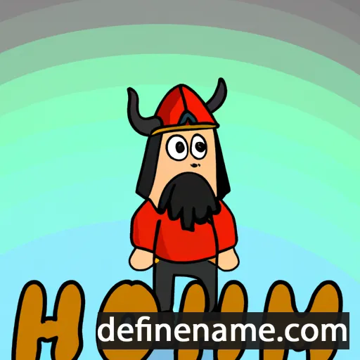 Hólmgrímur cartoon