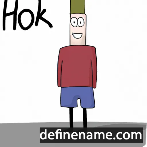 cartoon of the name Høk