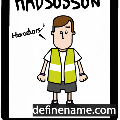 cartoon of the name Hodson