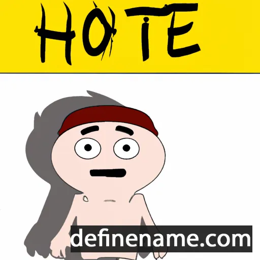 cartoon of the name Hoite