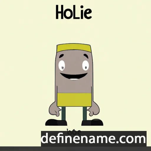 cartoon of the name Hollace