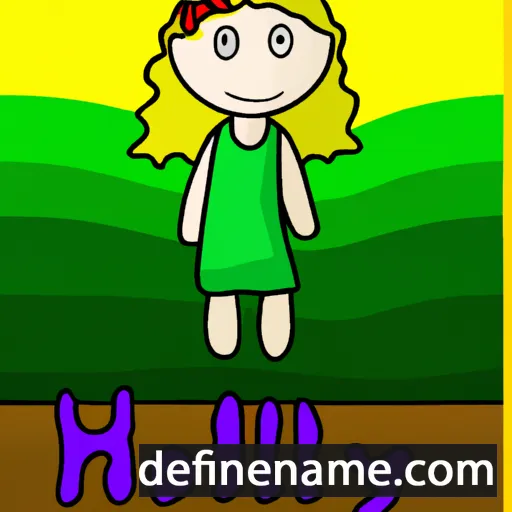 cartoon of the name Hollynd