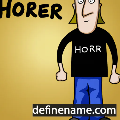 cartoon of the name HolmR