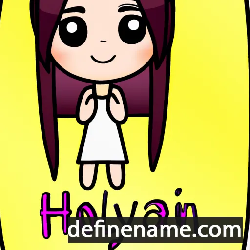 cartoon of the name Holynn