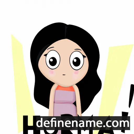 cartoon of the name Homeira