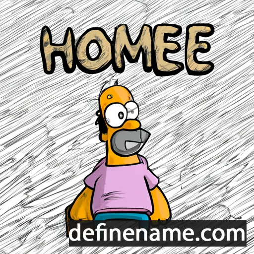 cartoon of the name Homero