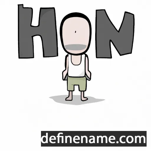 cartoon of the name Hon