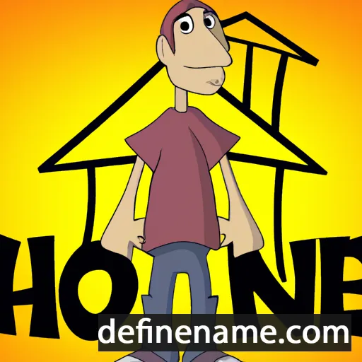 cartoon of the name Hone