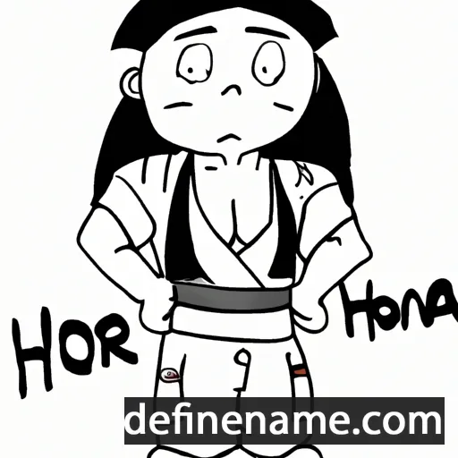 cartoon of the name Honori