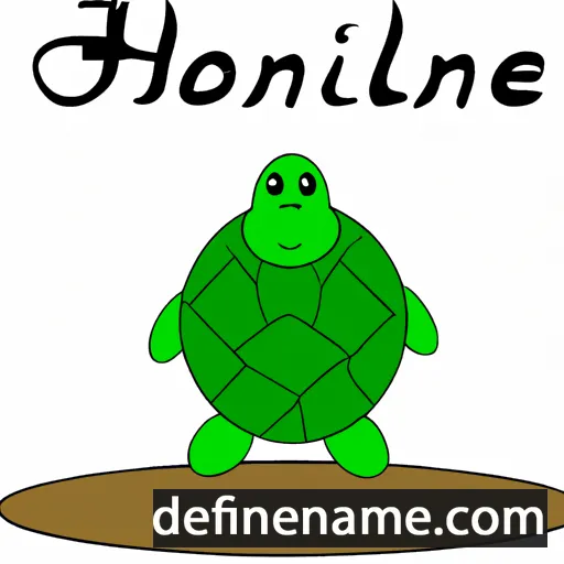 cartoon of the name Honu