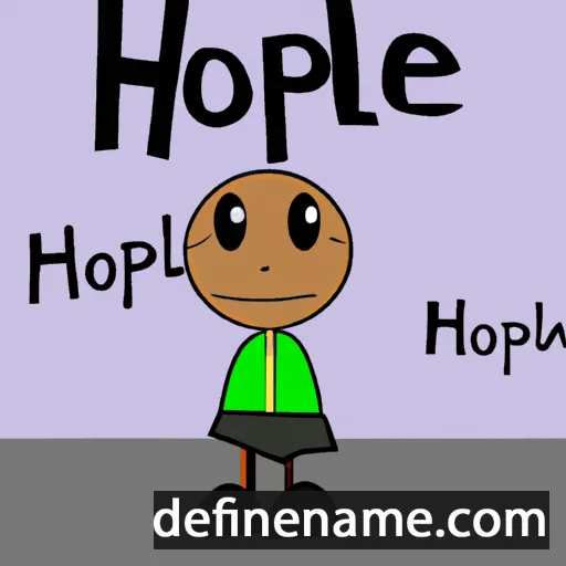 cartoon of the name Hopestill