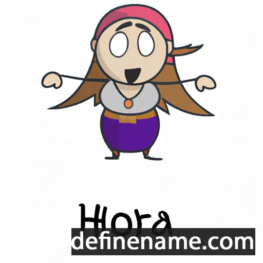 cartoon of the name Hora