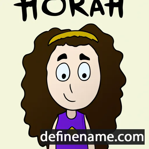 cartoon of the name Horah