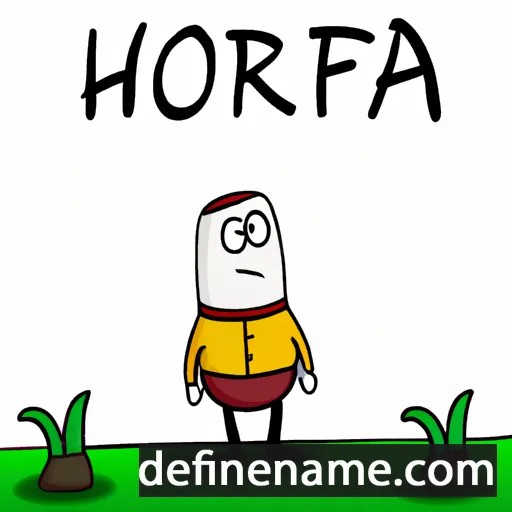 cartoon of the name Horta