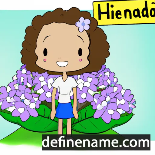 cartoon of the name Hortência