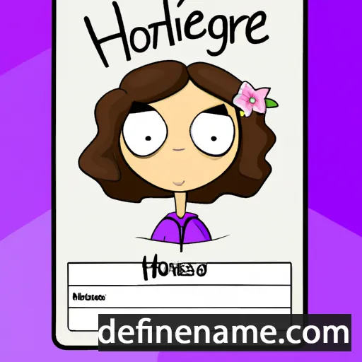 cartoon of the name Hortence