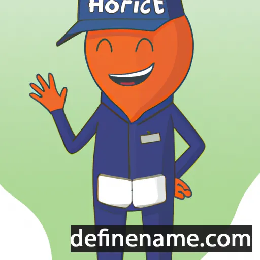 cartoon of the name Hortic