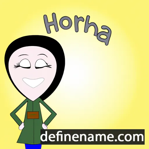 cartoon of the name Houaria