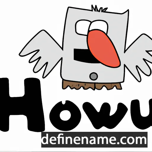 cartoon of the name Houw