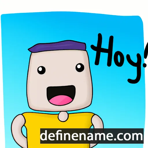 cartoon of the name Hoy