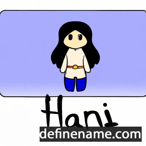 cartoon of the name Hrani